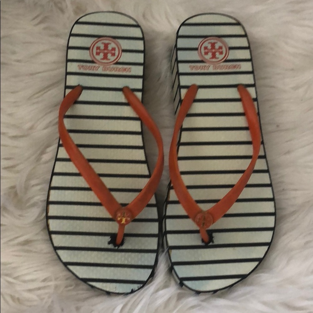 Tory Burch size 8 flip flops